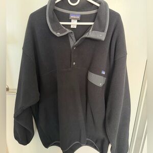 Black Patagonia Synchilla Pullover Fleece